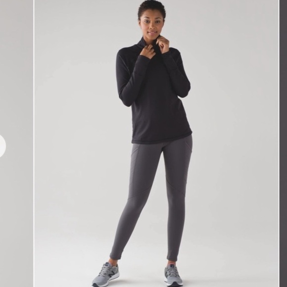 🔥 LULULEMON Hill And Valley Turtleneck Women’s Black TurtleNeck NST - Picture 3 of 14